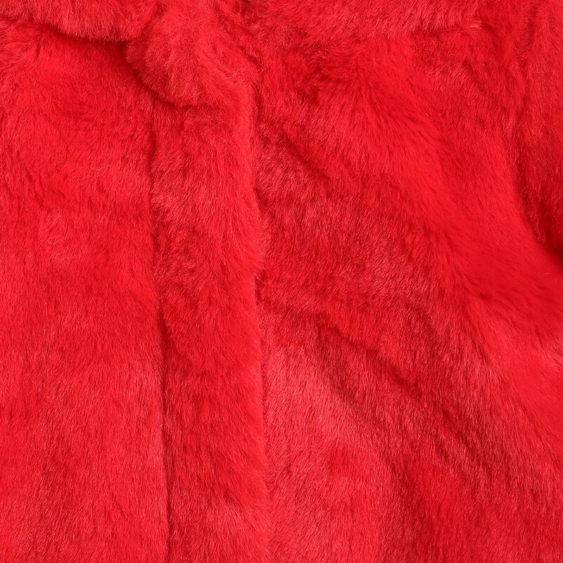 Faux Fur Front Open Cardigan with Hood image number 2